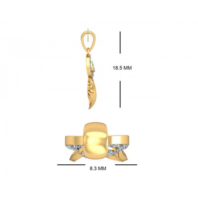 Sama Designer Diamond Pendant in gold